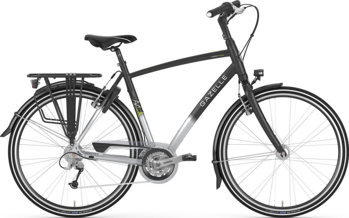 Gazelle Chamonix T27 Heren zilver zwart 61cm 2018