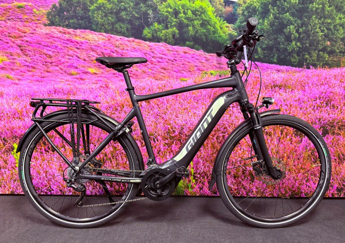 Giant Explore E+ Dames mat zwart 60cm xl 2021