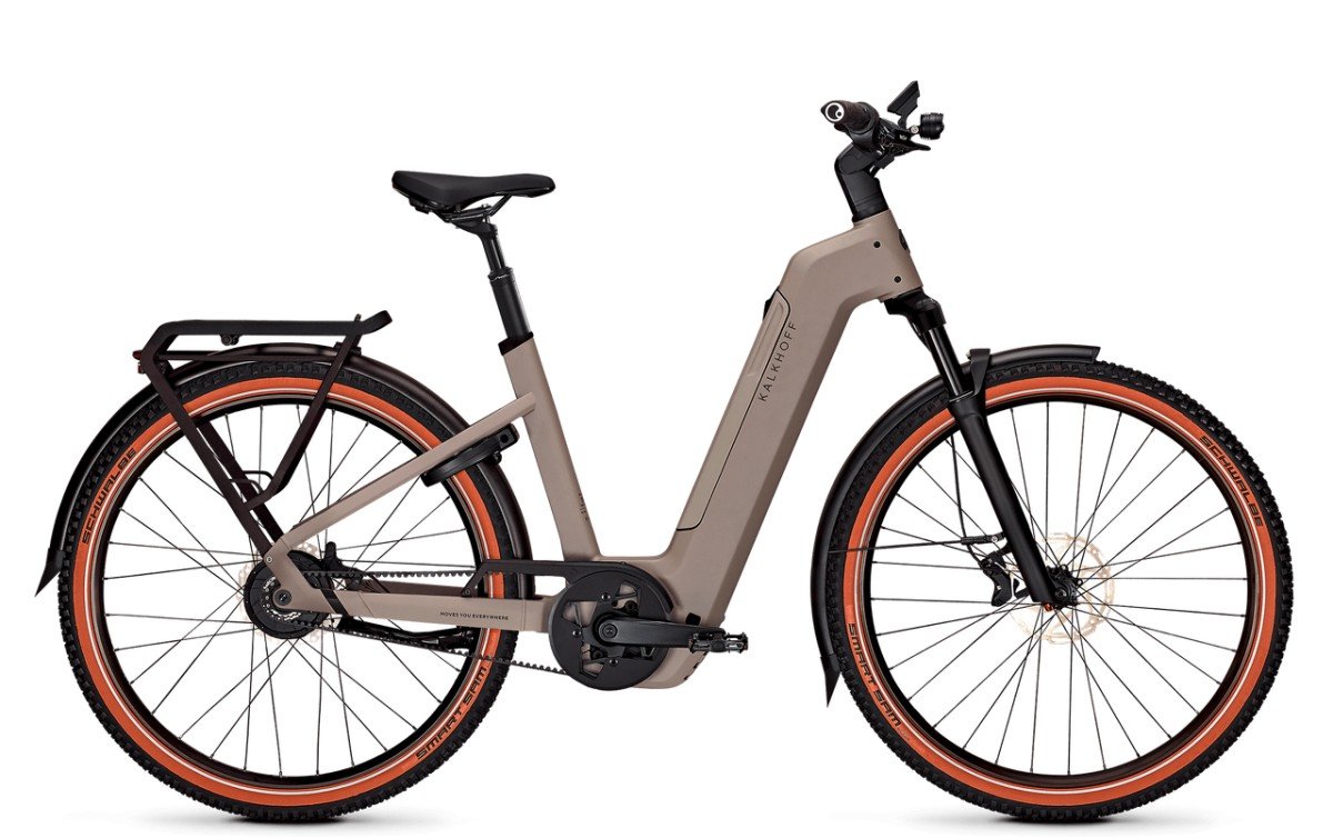 Kalkhoff Entice 5+ Advance Belt 800Wh Dames Moonstonegrey matt 48cm M 2026