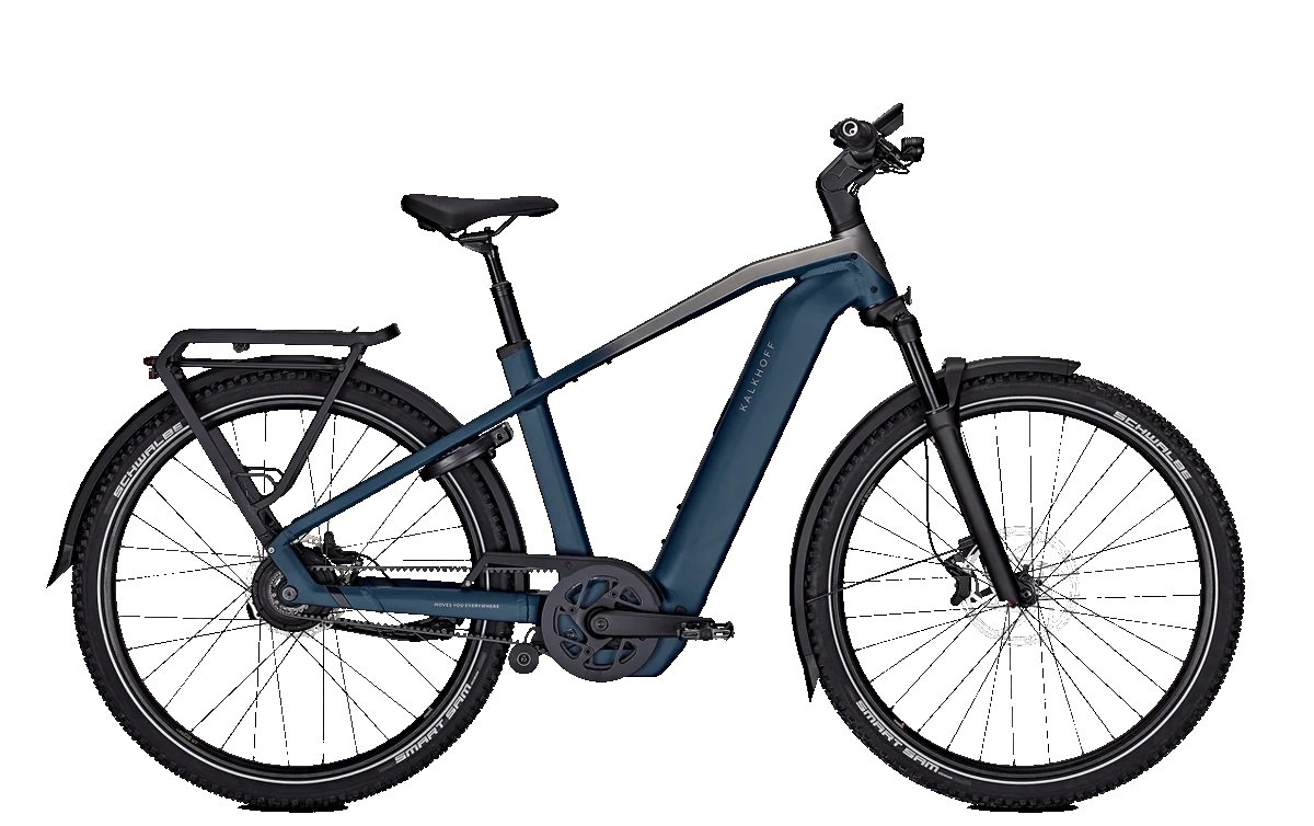 Kalkhoff ENTICE 5+ ADVANCE BELT Heren darksprings matt, jetgrey matt 53cm L 2026