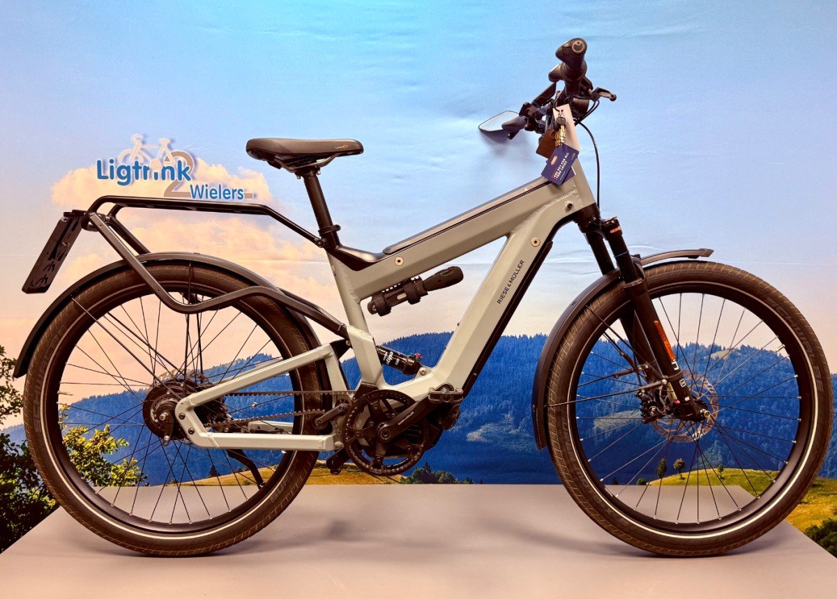 Riese & Müller supercharger HS GT Speedpedelec 45kmh 1000wh Heren Grey Mat 51cm M/L 2020